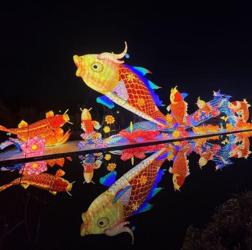 Video & pics | Eye-catching light debugging of GZ's biggest Chinese New Year Lantern Festival