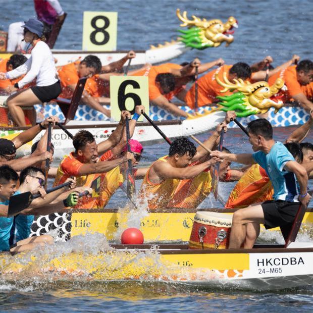 HK's international dragon boat races draw 4,500 paddlers from a dozen countries and regions